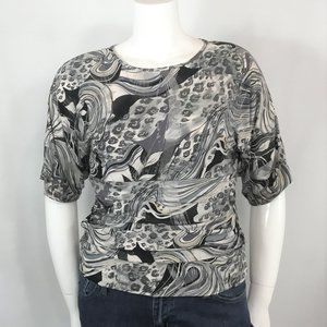 Peter Nygard Silver Jersey Top